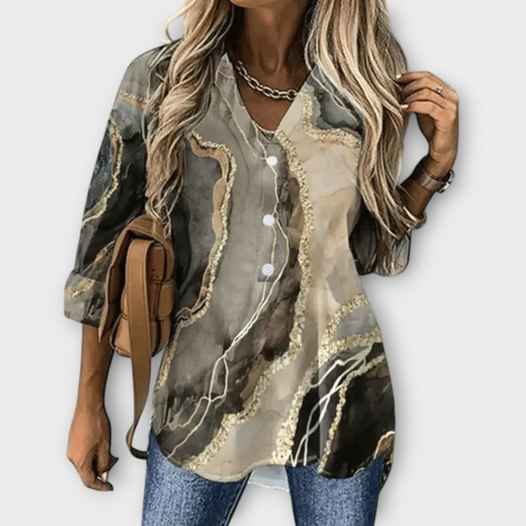 Charlotte - elegance og unikhed i en damebluse