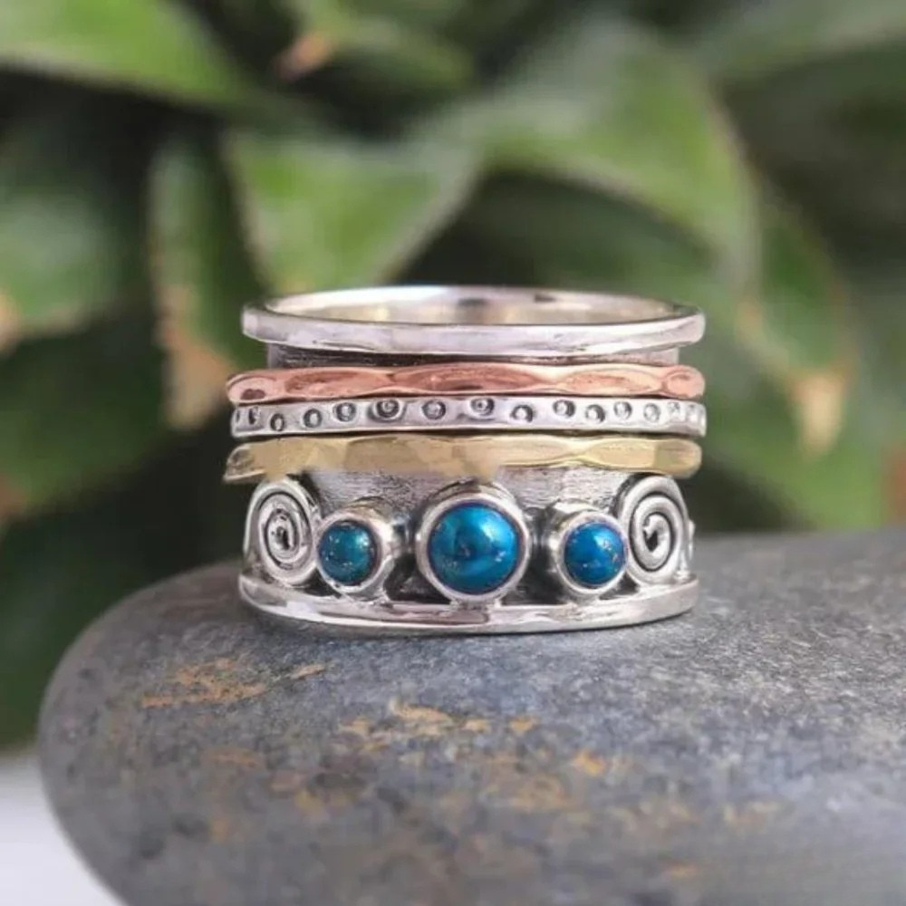 Bohemisk Safir Meditationsring