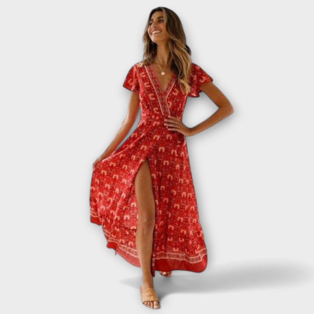 Else – Boho midikjole