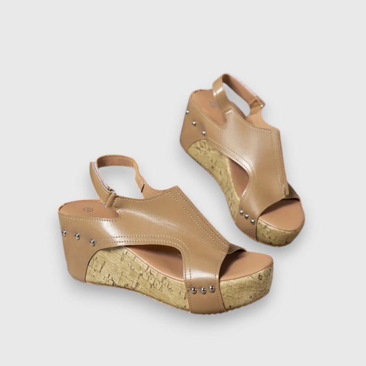 Camilla – Vintage plateau-sandaler