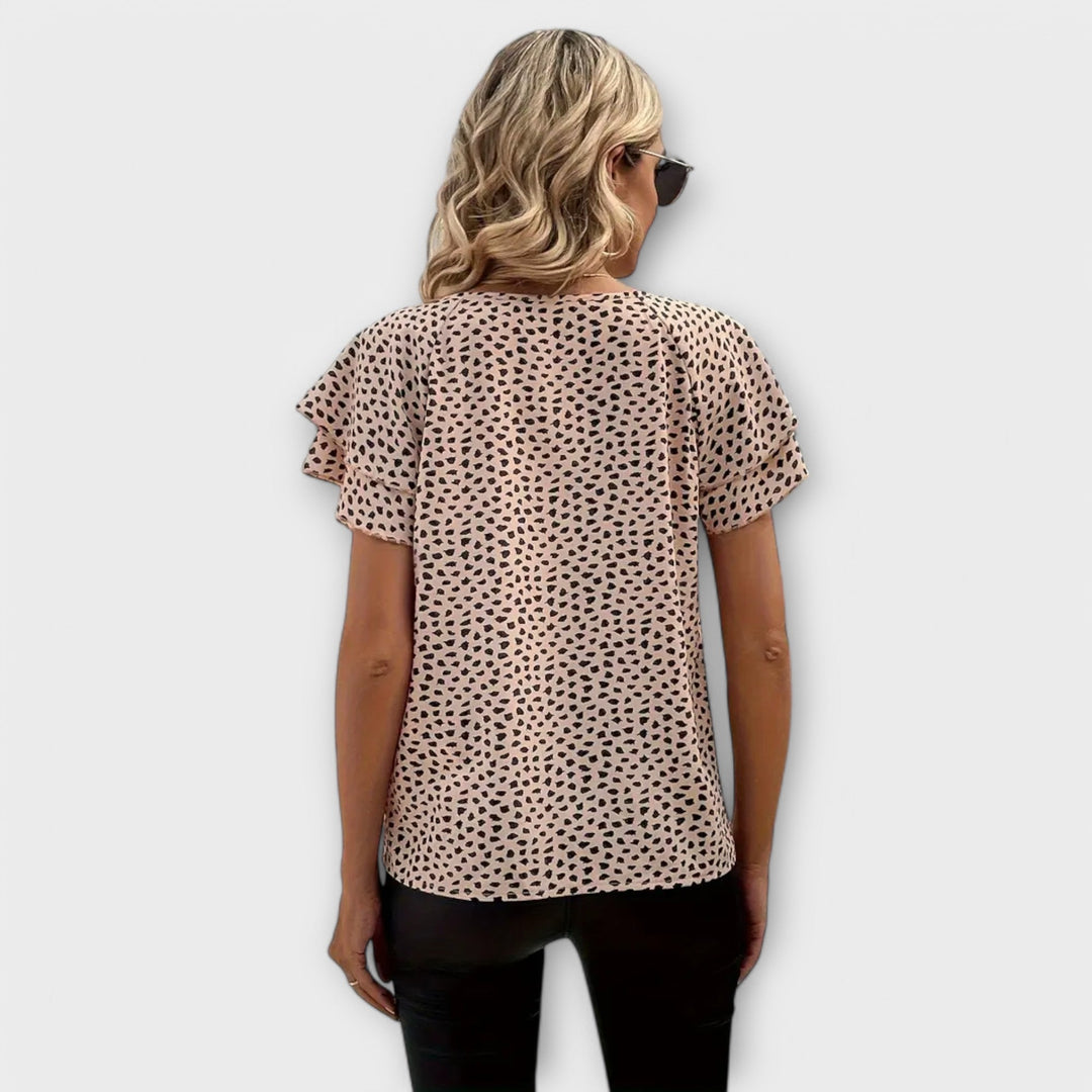 Jette - All-over printet bluse