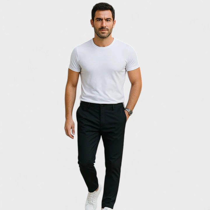Henrik – Casual slim-fit bukser med lige ben