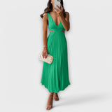 Dorte - Sommerkleid mit Rückenausschnitt und Faltenrock