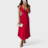 Dorte - Sommerkleid mit Rückenausschnitt und Faltenrock