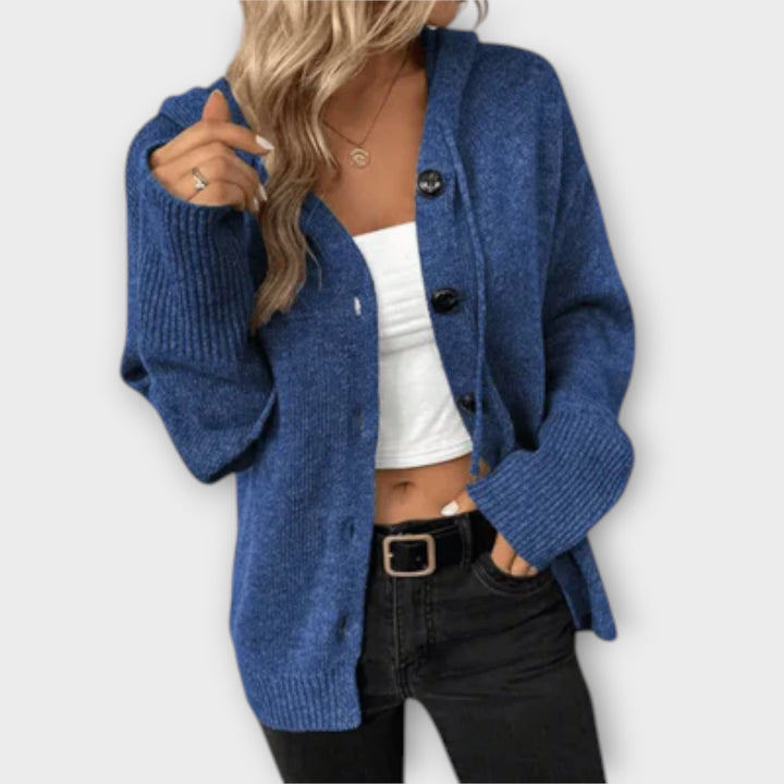 Anette – Strikket cardigan med knapper