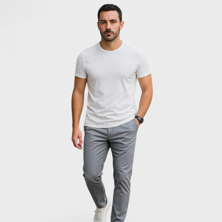 Henrik – Casual slim-fit bukser med lige ben