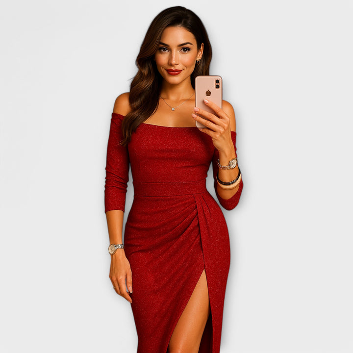 Anna – Elegant off-shoulder kjole