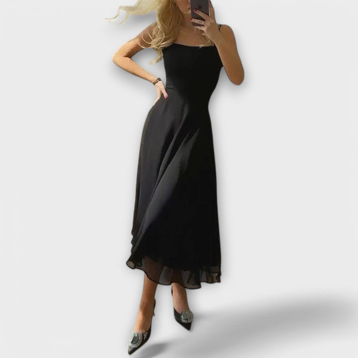 Elegant ærmeløs kjole
