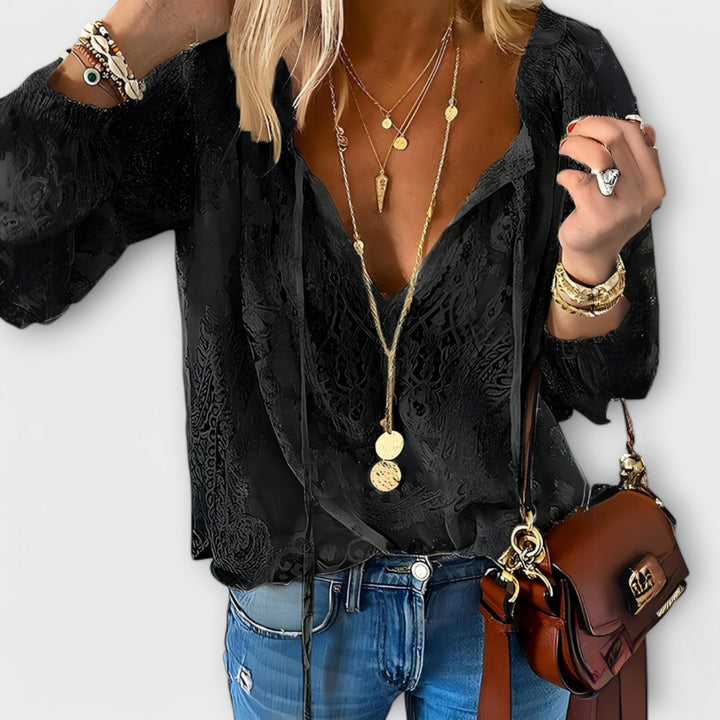 Grethe - Elegant blondebluse