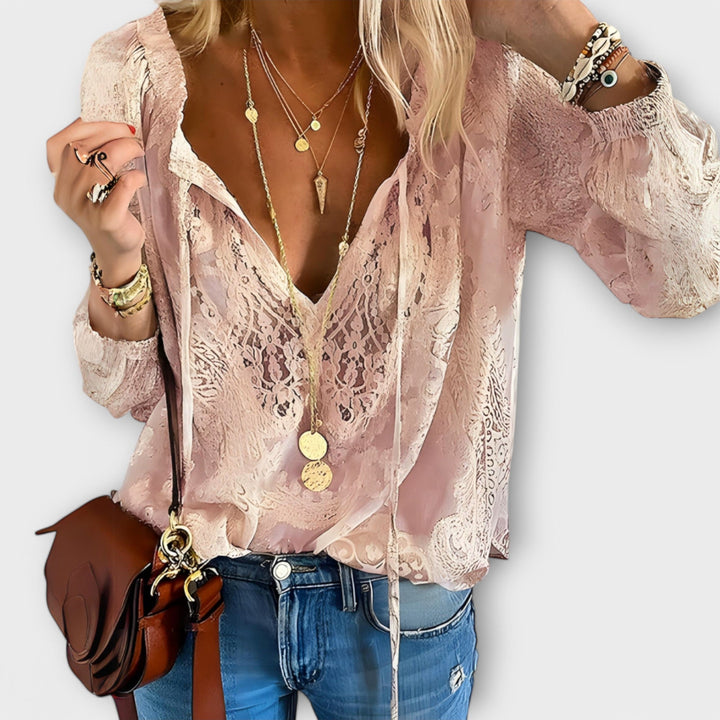 Grethe - Elegant blondebluse