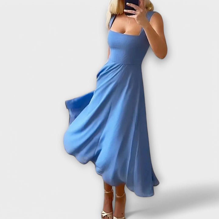 Elegant ærmeløs kjole