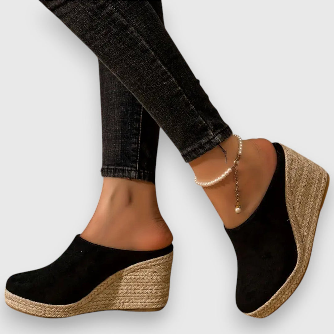 Inge – Espadrille kilehælsandaler