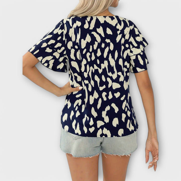 Tina - Lässige Bluse mit Rundhalsausschnitt
