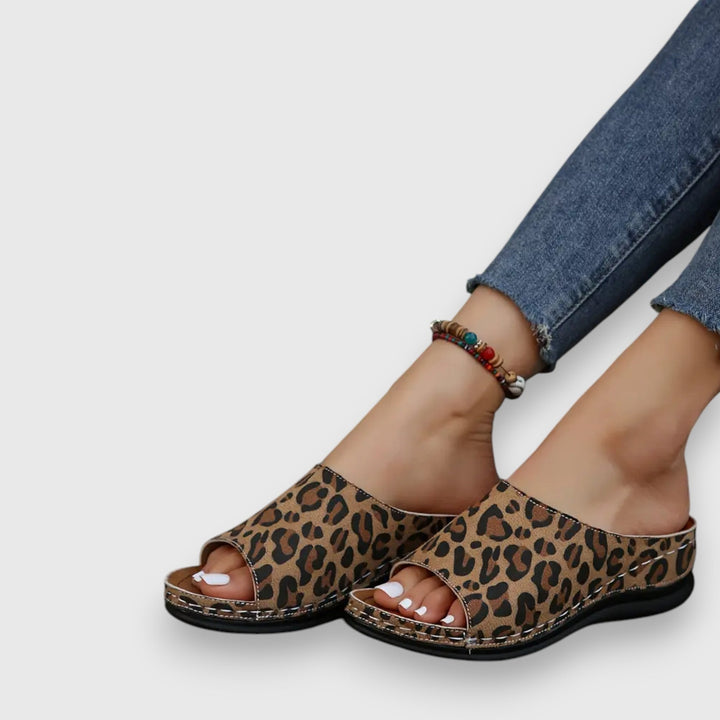 Bente – Leopard sandaler