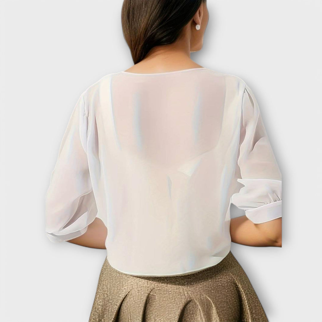 Karin – Bluse med åben front