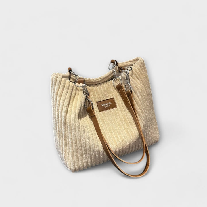 Nordic. - Weiche Cord-Schultertasche