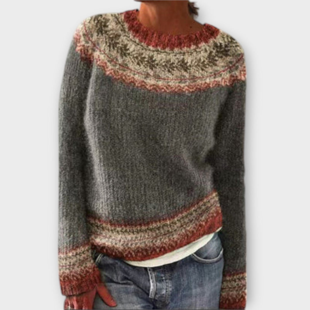 Vintage striktrøje til kvinder