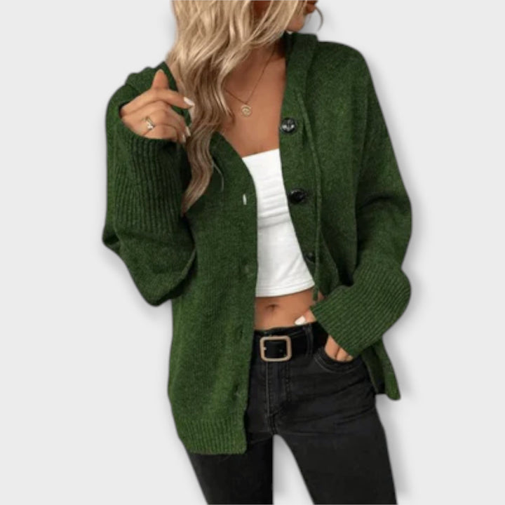 Anette – Strikket cardigan med knapper