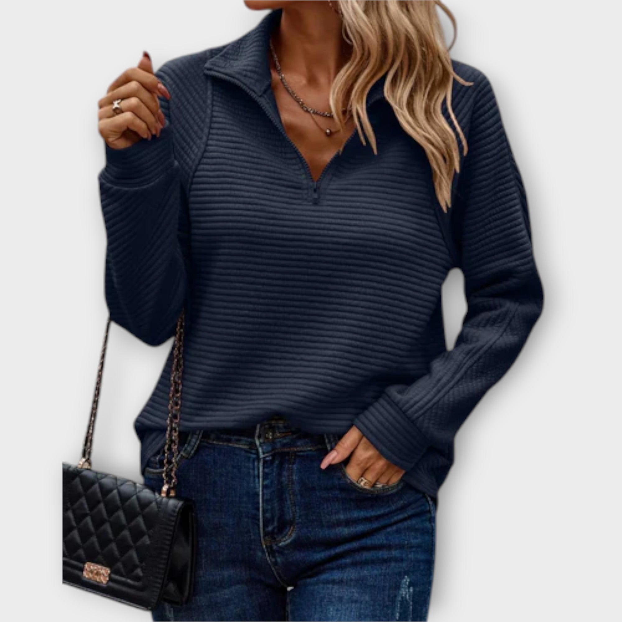 Hanne – Halfzip Pullover
