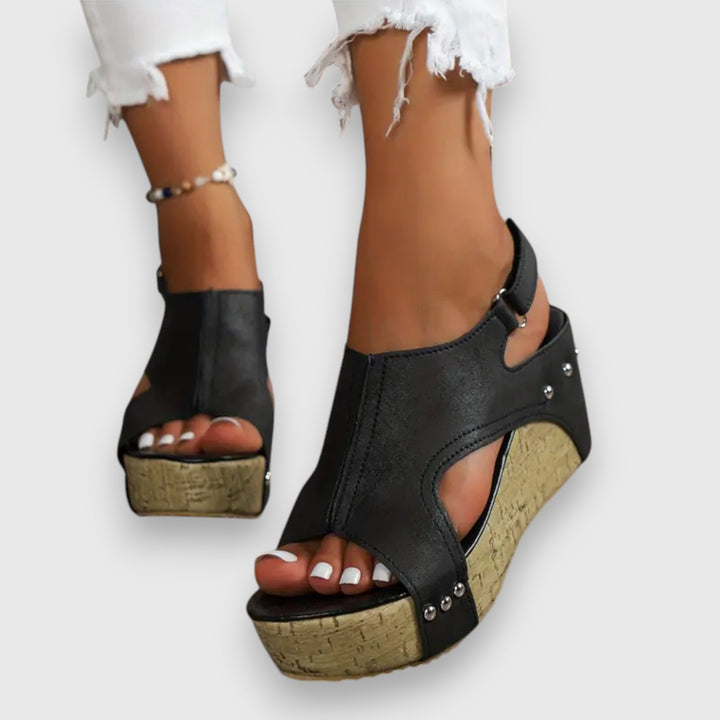 Camilla – Vintage plateau-sandaler