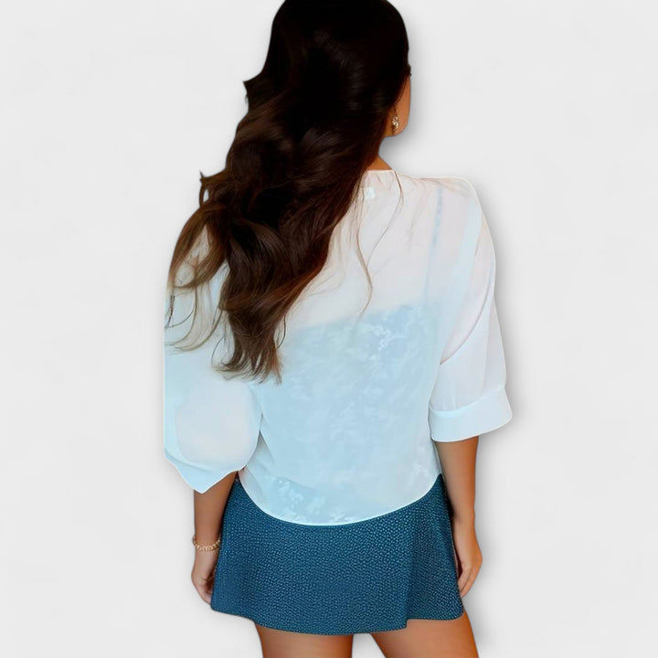 Karin – Bluse med åben front