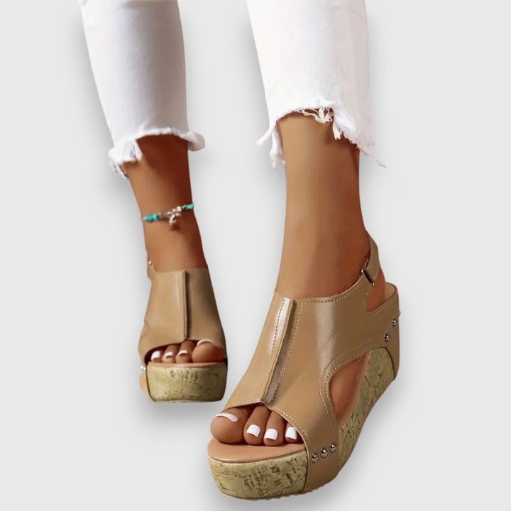 Camilla – Vintage plateau-sandaler