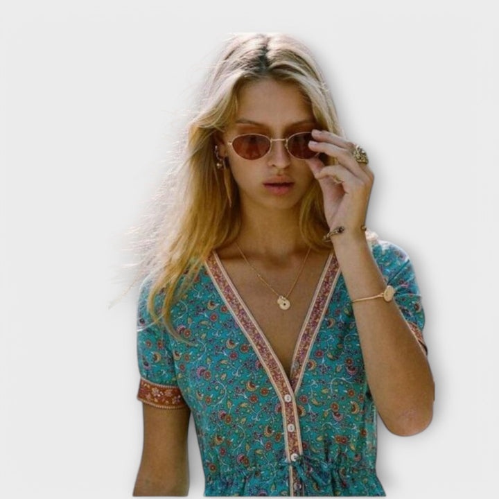 Birthe – boho midikjole