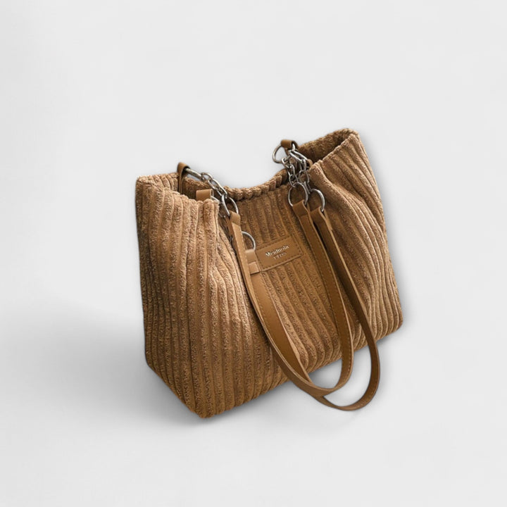 Nordic. - Weiche Cord-Schultertasche