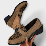 Hanne – Elegante damesko med leopardmønster