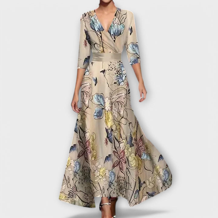 Grethe – Elegant damkjole med ærmedesign