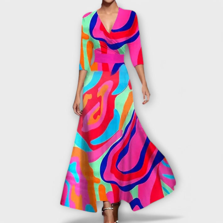 Grethe – Elegant damkjole med ærmedesign