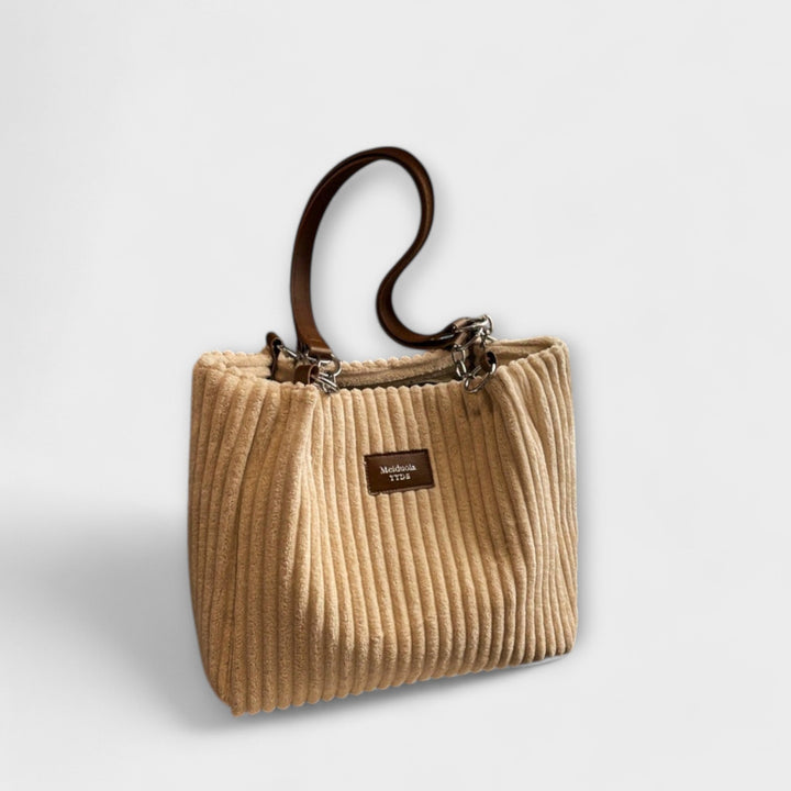 Nordic. - Weiche Cord-Schultertasche