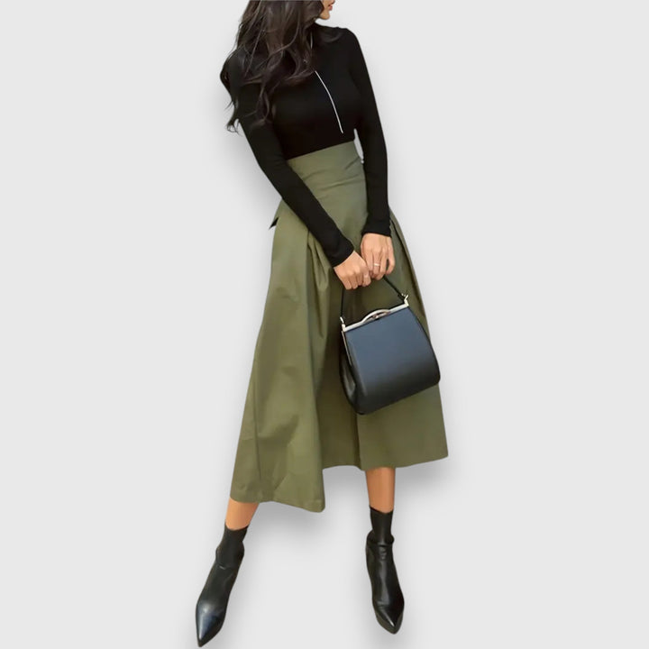 Gitte – Elegant midi-nederdel