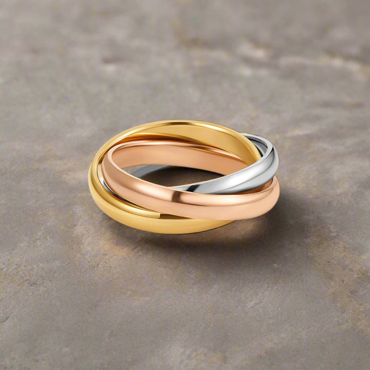 Tre-farvet Loop-ring