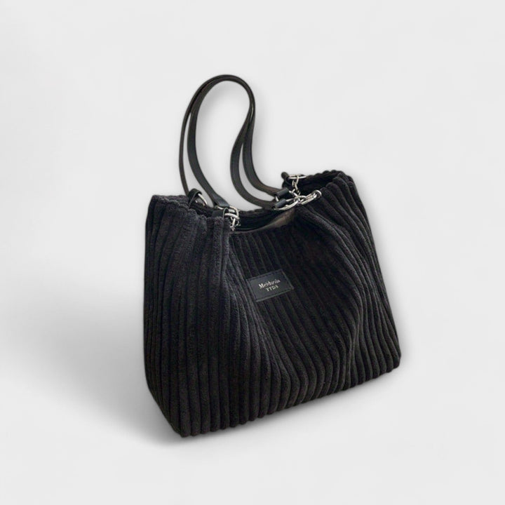 Nordic. - Weiche Cord-Schultertasche