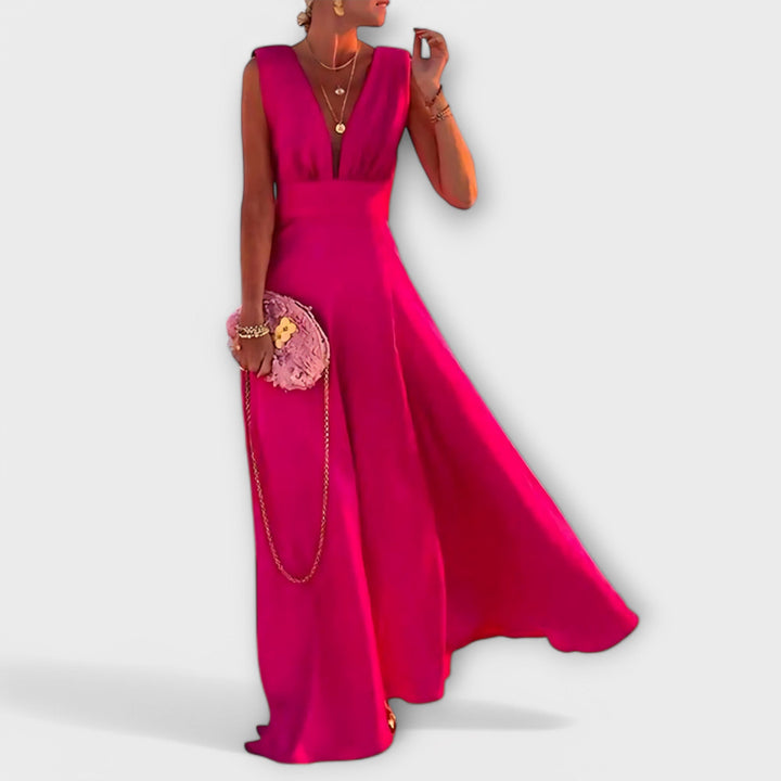 Elegant ærmeløs damekjole