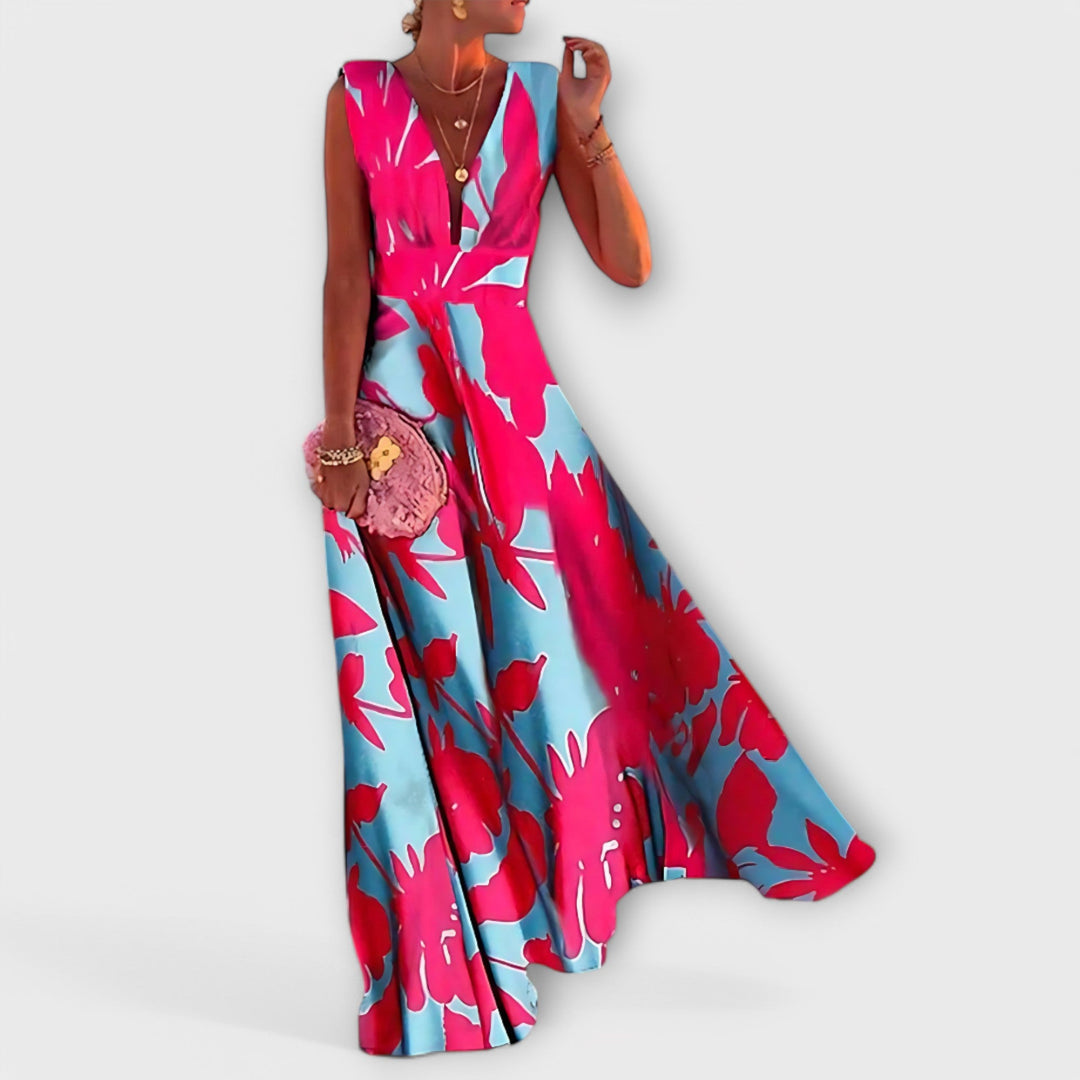 Elegant ærmeløs damekjole