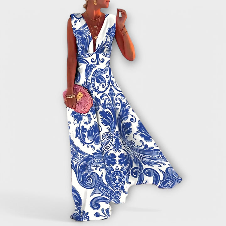Elegant ærmeløs damekjole