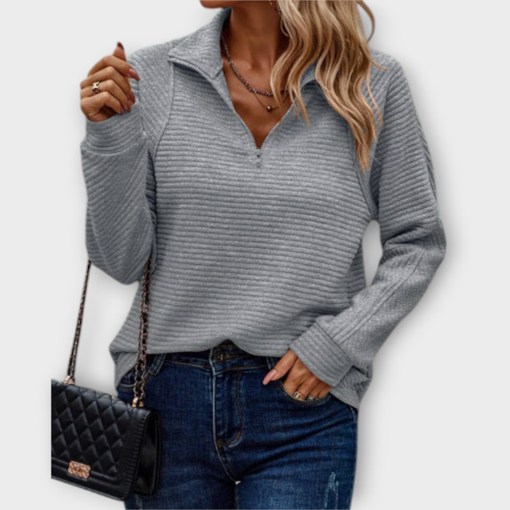 Hanne – Halfzip Pullover