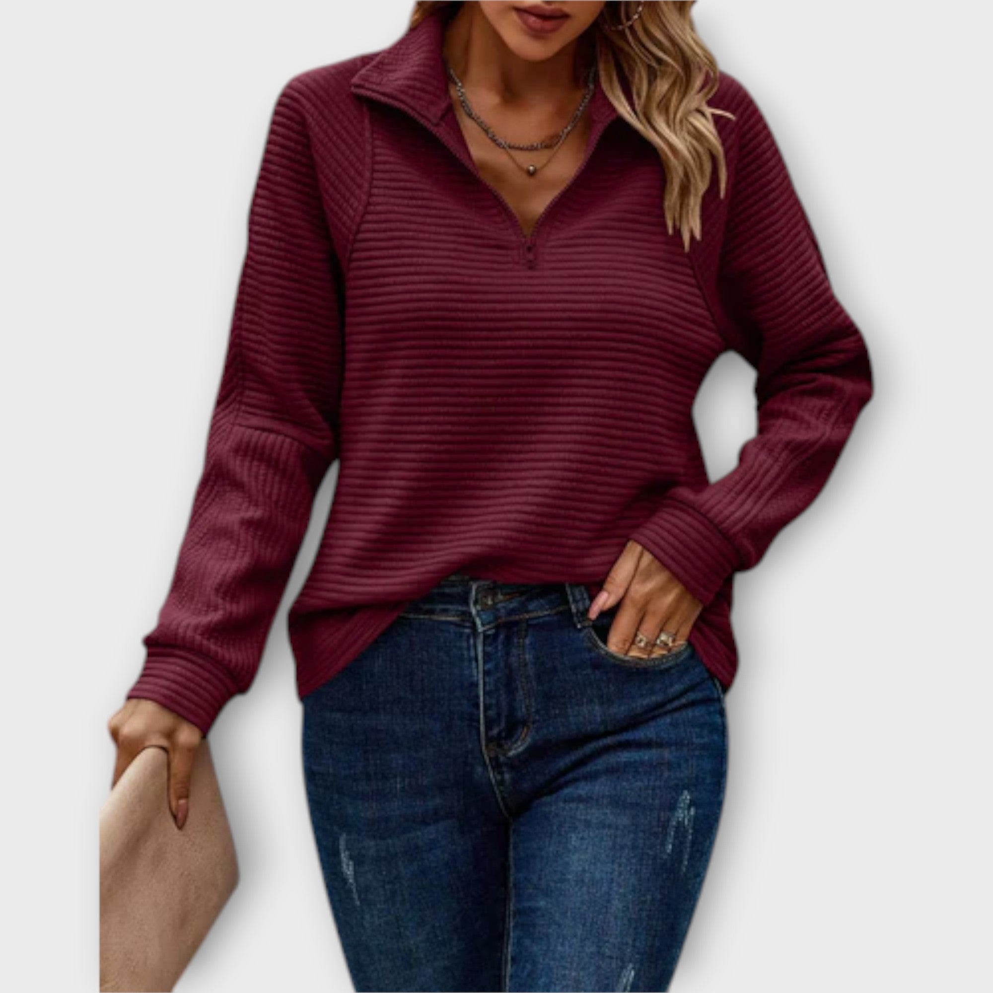 Hanne – Halfzip Pullover