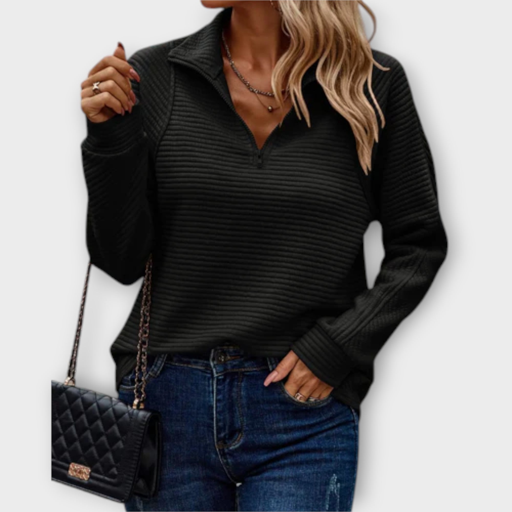 Hanne – Halfzip Pullover