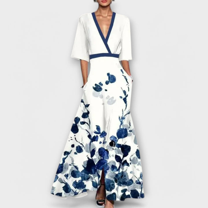 Grethe – Elegant damkjole med ærmedesign